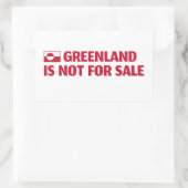 Sticker Rectangulaire Greenland is not for sale! (Sac)