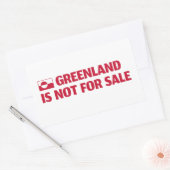 Sticker Rectangulaire Greenland is not for sale! (Enveloppe)