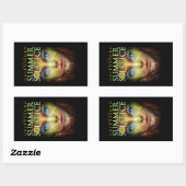 Sticker Rectangulaire Greensboro Summer Solstice Festival 2018 Souvenir (Feuille)