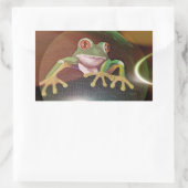 Sticker Rectangulaire Grenouille dans une bulle (Sac)