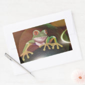 Sticker Rectangulaire Grenouille dans une bulle (Enveloppe)