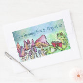 Sticker Rectangulaire Grenouille du livre d'histoire (Enveloppe)