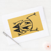 Sticker Rectangulaire Grenouille tribale art animal tribal (Enveloppe)