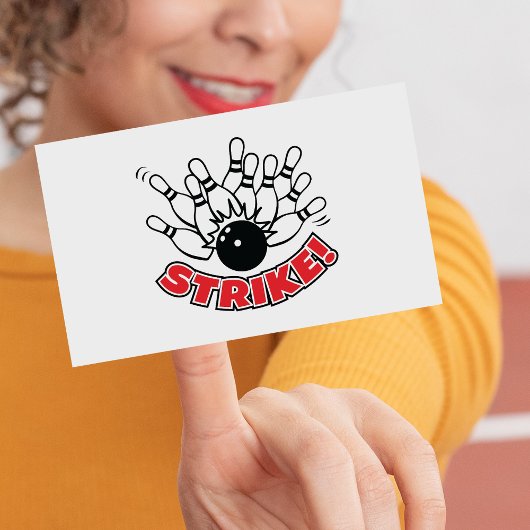 Sticker Rectangulaire Grève - Bowling à 10 quilles