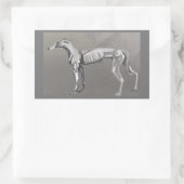 Sticker Rectangulaire Greyhound (Sac)