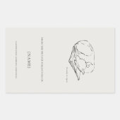 Sticker Rectangulaire Greyhound- Custom Ex libris bookplate  (Devant)