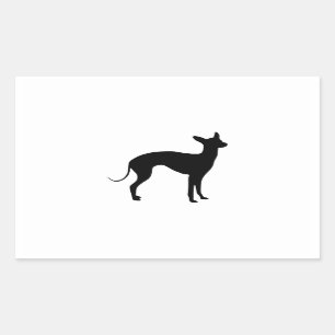 Sticker Rectangulaire Greyhound italien