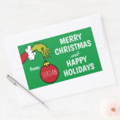 Sticker Rectangulaire Grille | À partir de l'étiquette cadeau de Noël (Enveloppe)