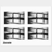 Sticker Rectangulaire grimper à travers (Feuille)