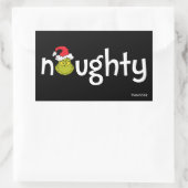 Sticker Rectangulaire Grinch est méchant (Sac)