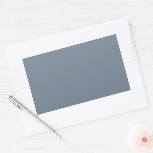 Sticker Rectangulaire Gris d'ardoise (Enveloppe)