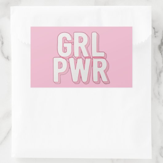 STICKER RECTANGULAIRE GRL PWR (Sac)