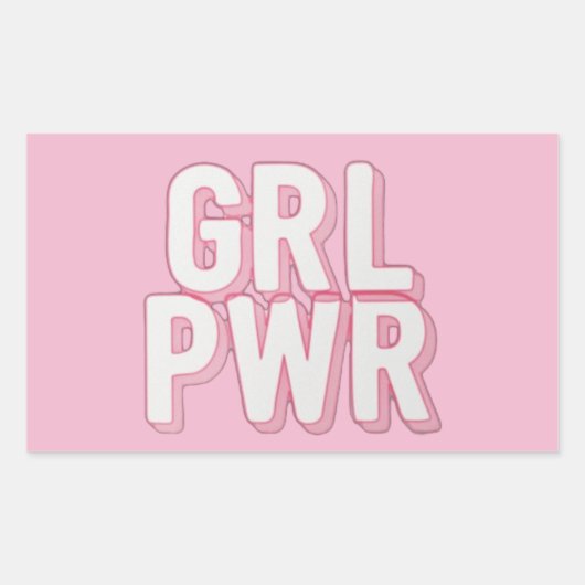 STICKER RECTANGULAIRE GRL PWR (Devant)