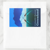 Sticker Rectangulaire Groenland - Narwhal (Sac)