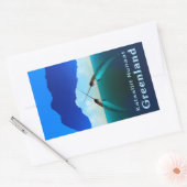 Sticker Rectangulaire Groenland - Narwhal (Enveloppe)