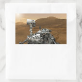Sticker Rectangulaire Gros plan de Mars Curiosity (Sac)