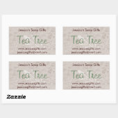 Sticker Rectangulaire Grosse Botanique Regard De Pays (Feuille)