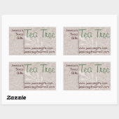 Sticker Rectangulaire Grosse Botanique Regard De Pays (Feuille)