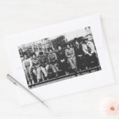 Sticker Rectangulaire Groupe de femmes soudeuses pendant la Seconde Guer (Enveloppe)