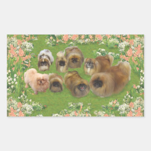 Sticker Rectangulaire Groupe de jardins