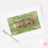 Sticker Rectangulaire Groupe de jardins (Enveloppe)