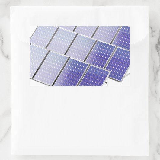 Sticker Rectangulaire Groupe de panneaux solaires (Sac)