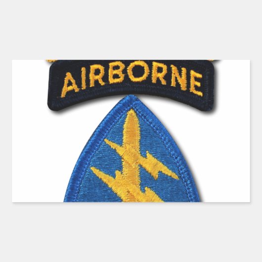 Sticker Rectangulaire Groupe des forces spéciales Green Berets FC SFG SO (Devant)