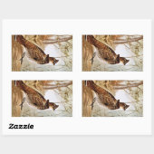 Sticker Rectangulaire Groupement rouillé (Feuille)