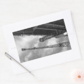 Sticker Rectangulaire Grue et matériel de construction contrepoids photo (Enveloppe)