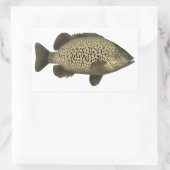 Sticker Rectangulaire Grunter le charbon (Sac)