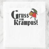 Sticker Rectangulaire Gruss Vom Krampus (Sac)