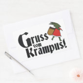 Sticker Rectangulaire Gruss Vom Krampus (Enveloppe)