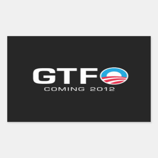 Sticker Rectangulaire GTFO - À venir 2012