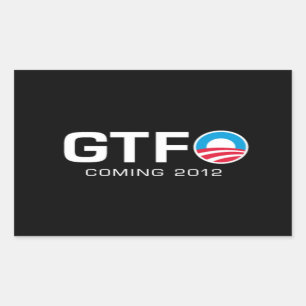 Sticker Rectangulaire GTFO - Venez 2012