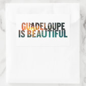 STICKER RECTANGULAIRE GUADELOUPE (Sac)
