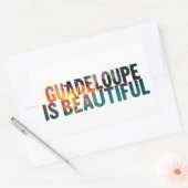 STICKER RECTANGULAIRE GUADELOUPE (Enveloppe)