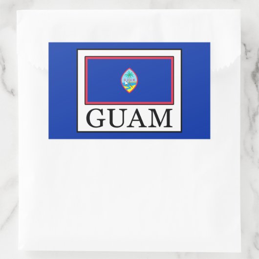 Sticker Rectangulaire Guam (Sac)