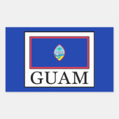 Sticker Rectangulaire Guam (Devant)