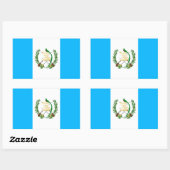 Sticker Rectangulaire Guatemala (Feuille)