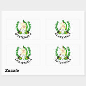 Sticker Rectangulaire GUATEMALA - emblème/drapeau/armoiries/symbole (Feuille)