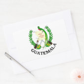 Sticker Rectangulaire GUATEMALA - emblème/drapeau/armoiries/symbole (Enveloppe)