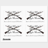 Sticker Rectangulaire guerre civile et misc relique chasseurs decal (Feuille)