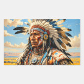 STICKER RECTANGULAIRE GUERRIERS 10 (Devant)