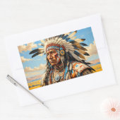 STICKER RECTANGULAIRE GUERRIERS 10 (Enveloppe)