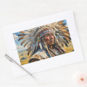 STICKER RECTANGULAIRE GUERRIERS 12 (Enveloppe)
