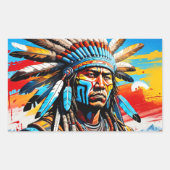 STICKER RECTANGULAIRE GUERRIERS 8 (Devant)