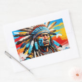 STICKER RECTANGULAIRE GUERRIERS 8 (Enveloppe)