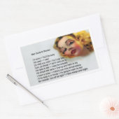 Sticker Rectangulaire Guide De L'Homme À La Femme (Enveloppe)