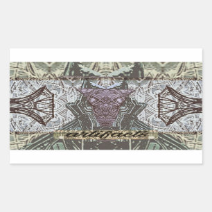 Sticker Rectangulaire guide masqué dogfaced par objets façonnés