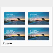 Sticker Rectangulaire Guillemets inspirants et motivants (Feuille)